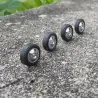 4 roues complètes ø 14.40 mm - Ech 1:43