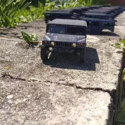 Carrosserie + Châssis - Hummer version civil - 1:48 - MMB - En l'état