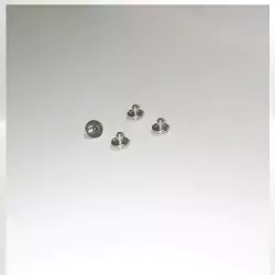 4 moyeux ø4mm - Laiton Nickelé - CPC Production