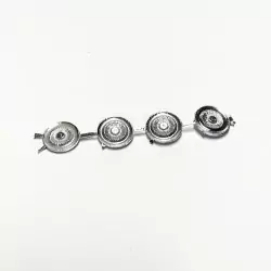 4 inserts ø9.50 mm - White metal chromé - 1:43 - Artisans43