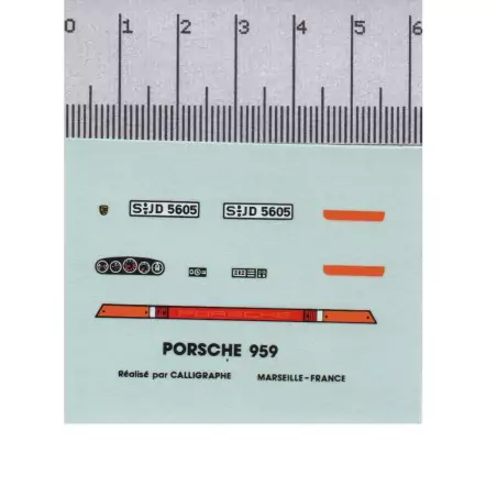 Décalcomanie - Porsche 959 - 1:43