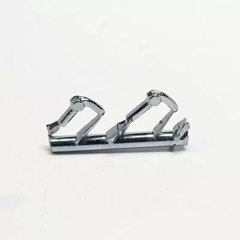 2 poignées de portière - Long. 4.30mm - White Metal - 1:43