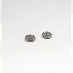 2 bases pour phares ø4.50mm - Laiton nickelé - CPC Production