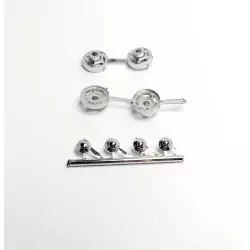 Jantes Renault 4CV 1950 - White Metal - 1:43 - Artisans43