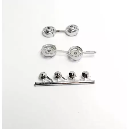 Jantes Renault 4CV 1950 - White Metal - 1:43 - Artisans43