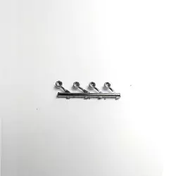 4 phares ø3.20mm - Renault 4CV 1950 - White Metal - 1:43 - Artisans43