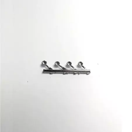 4 phares ø3.20mm - Renault 4CV 1950 - White Metal - 1:43 - Artisans43
