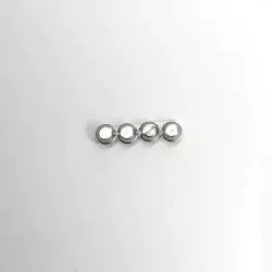 4 inserts de centre de roue - Laiton Nickelé - CPC Production