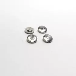 4 inserts de centre de roue ø5mm - Laiton Nickelé - CPC Production