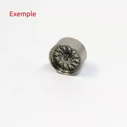 4 Jantes En Laiton + Nickelage Ø10 - CPC PRODUCTION