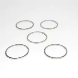 5 Bagues - Laiton Nickelé - Ø 11.60 Mm X 0.60 Mm - CPC Production