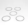 5 Bagues - Laiton Nickelé - Ø 11.60 Mm X 0.60 Mm - CPC Production