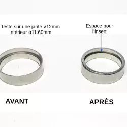 5 Bagues - Laiton Nickelé - Ø 11.60 Mm X 0.60 Mm - CPC Production