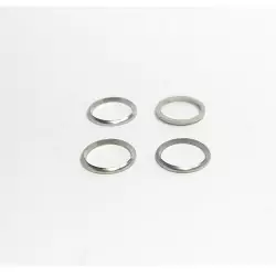 4 bagues "Forme" ø7.20 X 0.70 mm - Laiton Nickelé - CPC Production