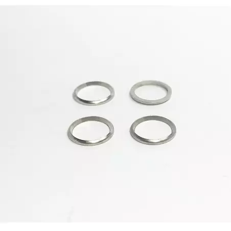 4 bagues "Forme" ø7.20 X 0.70 mm - Laiton Nickelé - CPC Production
