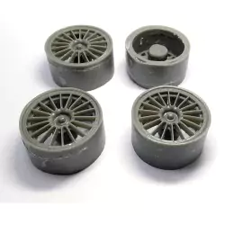 4 jantes ø30 X 15.50mm - Résine - 1:18