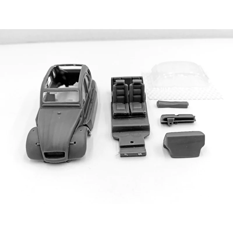 Carrosserie : Citroën 2CV Amphibie - Résine - 1:43