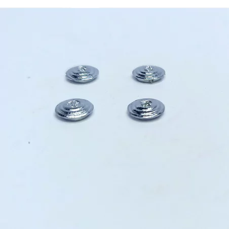 4 inserts ø6.50 mm - White Metal - 1:43