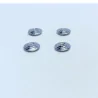 4 inserts ø6.50 mm - White Metal - 1:43