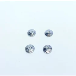 4 inserts ø6.50 mm - White Metal - 1:43