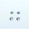 4 inserts ø6.50 mm - White Metal - 1:43