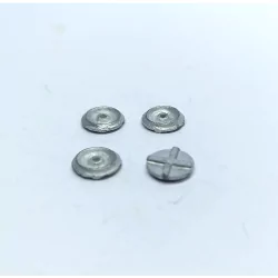 4 inserts ø8mm - White Metal - 1:43