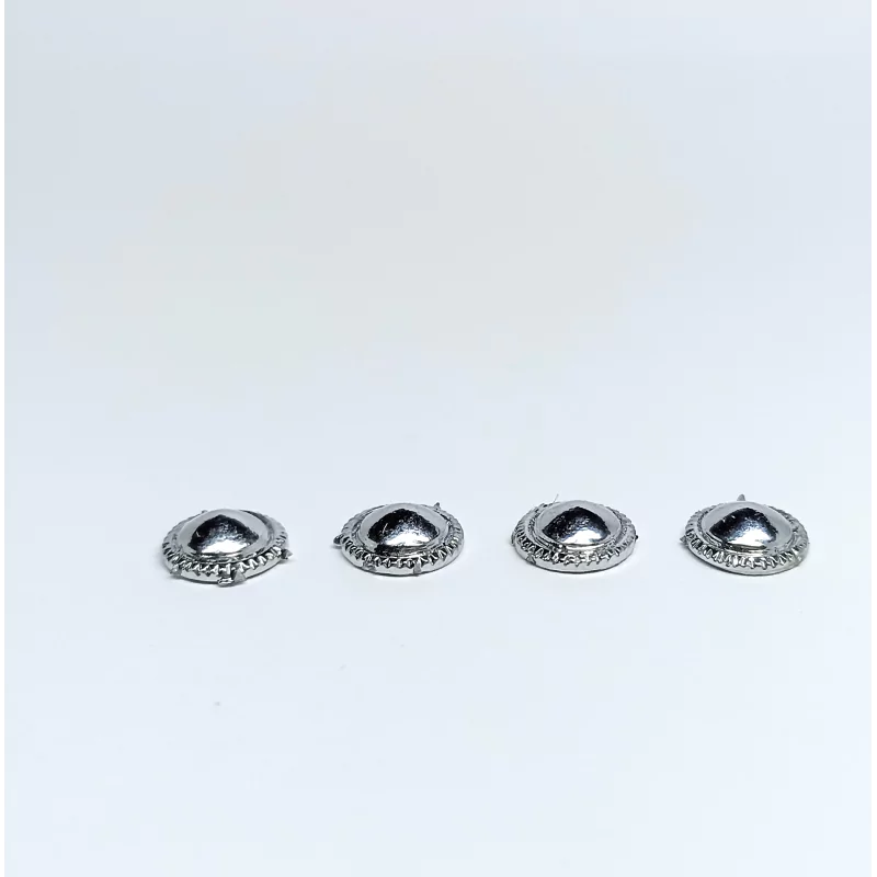 4 inserts ø8 mm - White Metal - Chromé