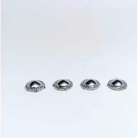 4 inserts ø8 mm - White Metal - Chromé