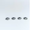 4 inserts ø8 mm - White Metal - Chromé