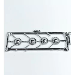 4 inserts ø8 mm - White Metal - Chromé