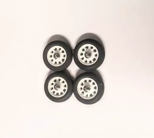 PANHARD - 4 roues complètes - Blanc - Ech 1:43 |Pièces et kits pour...