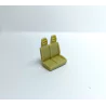 Double siège pour fourgon - H.24mm L20 mm - Résine - 1:43