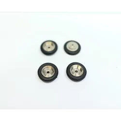 4 Pneus + Jantes Laiton - Ø 18 Mm - CPC Production