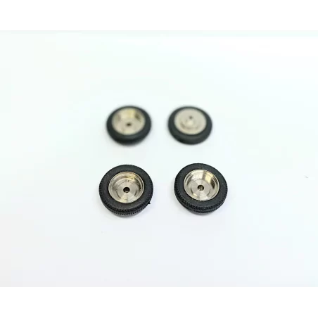 4 Pneus + Jantes Laiton - Ø 18 Mm - CPC Production