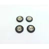 4 Pneus + Jantes Laiton - Ø 18 Mm - CPC Production