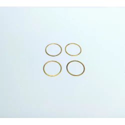 4 bagues ø17.50 mm - Ep. 0.50 mm - Laiton - CPC