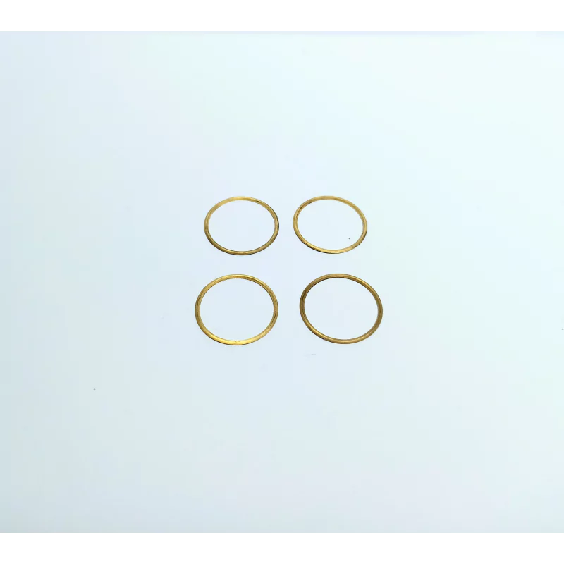 4 bagues ø17.50 mm - Ep. 0.50 mm - Laiton - CPC