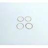 4 bagues ø17.50 mm - Ep. 0.50 mm - Laiton - CPC