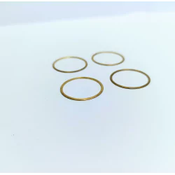 4 bagues ø17.50 mm - Ep. 0.50 mm - Laiton - CPC