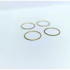 4 bagues ø17.50 mm - Ep. 0.50 mm - Laiton - CPC