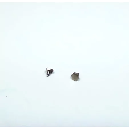 2 bouchons 6 pans de 2 mm - Laiton nickelé - CPC Production