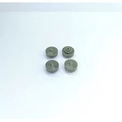 4 Jantes en résine - BENTLEY Cabriolet Gurney Nutting - Ech. 1:43