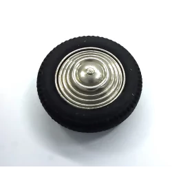 4 roues en laiton + Nickelage - ø18 mm - 1:43