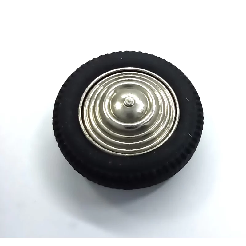 4 roues en laiton + Nickelage - ø18 mm - 1:43