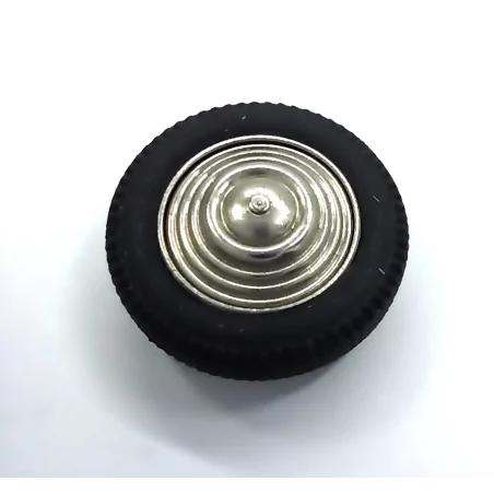 4 roues en laiton + Nickelage - ø18 mm - 1:43