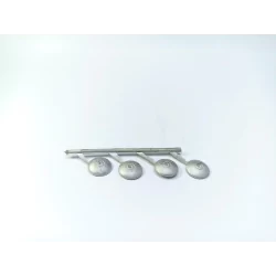 4 inserts ø9mm - White Metal