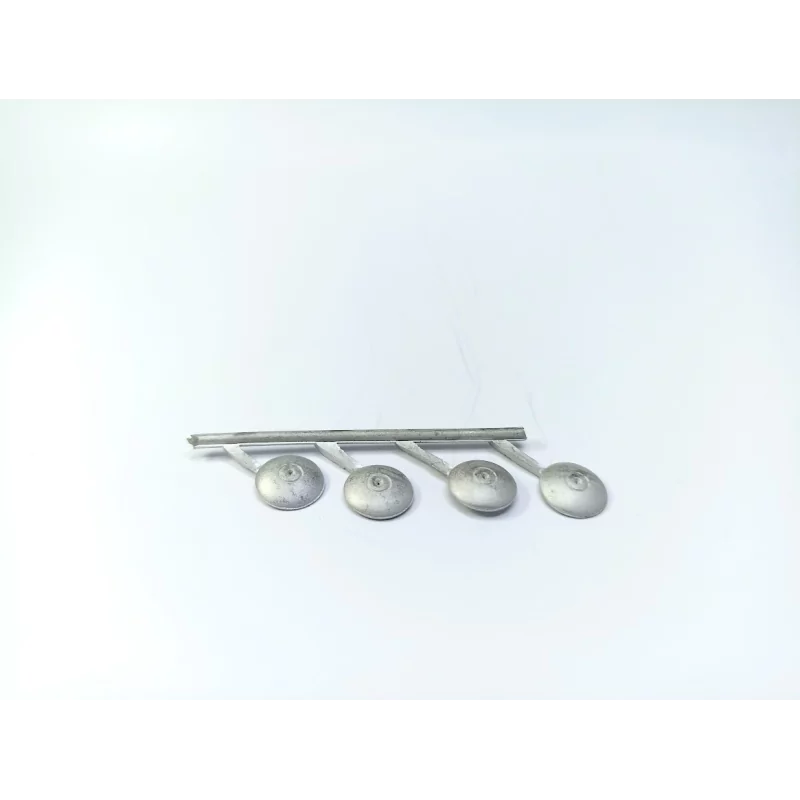 4 inserts ø9mm - White Metal