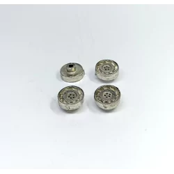 4 jantes ø10.70 mm - White Metal - 1:43