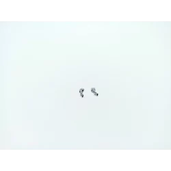 2 rétroviseurs rectangulaires chromés (même côté) - 4X2.60 mm - 1:43