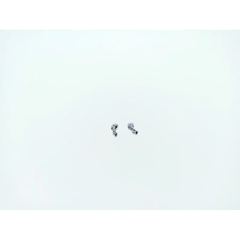 2 rétroviseurs rectangulaires chromés (même côté) - 4X2.60 mm - 1:43